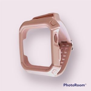 BRAND NEW NEVER USED Pink Apple Watch band/case